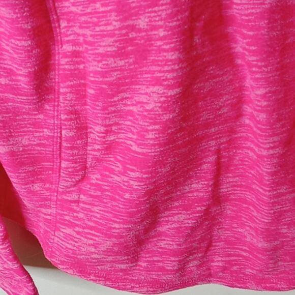 St. John's Bay Active Women's Pink quarter zipper down Sm Activewear top. Barbie - Picture 3 of 7